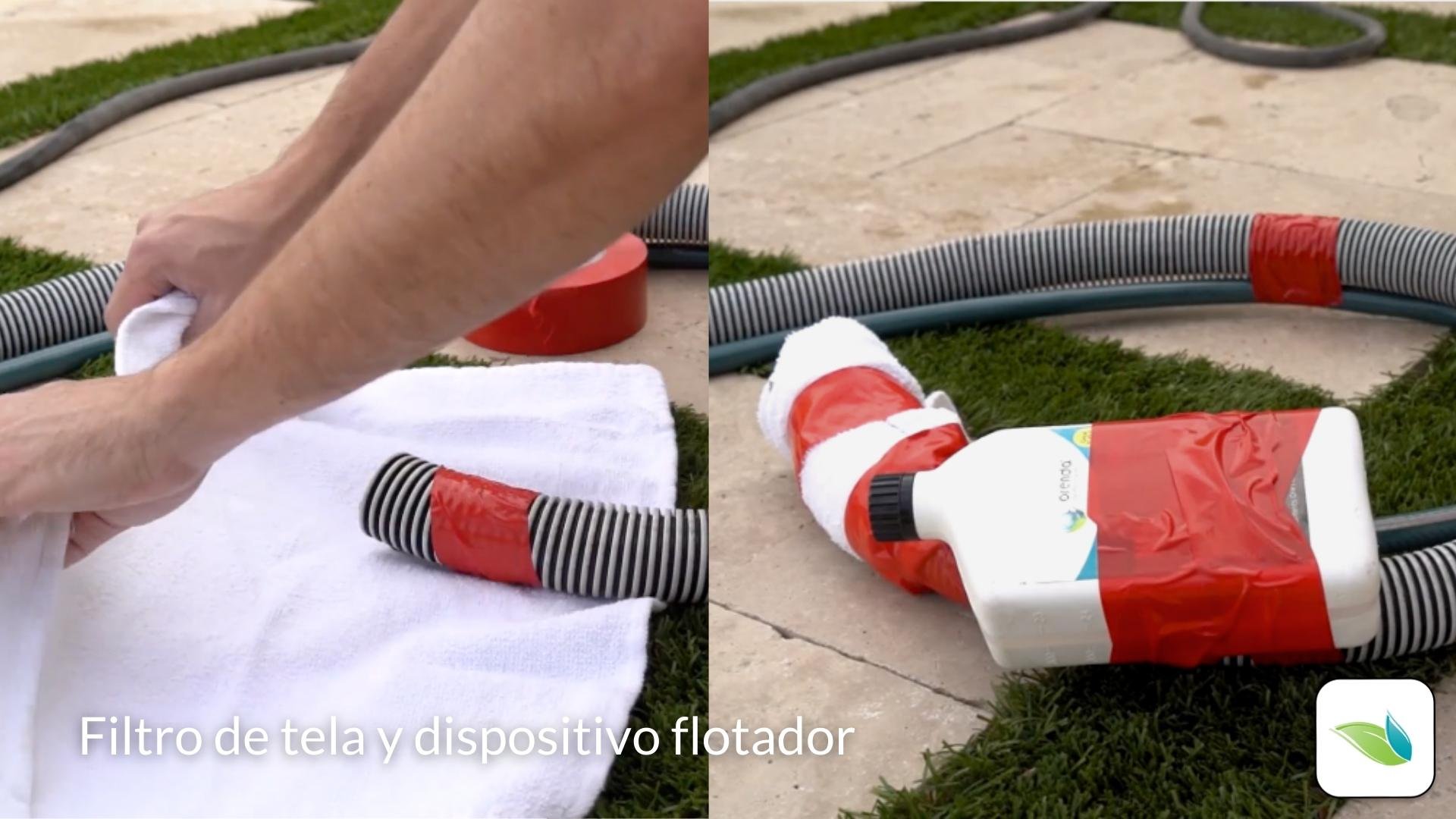 Cloth filter and floating device, startup (spanish)