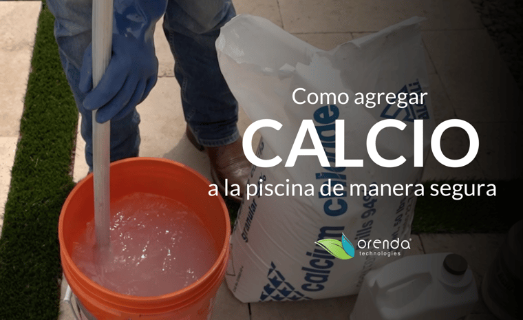 como agregar calcio a la piscina