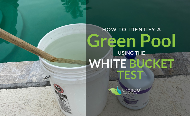 green pool using the white bucket test